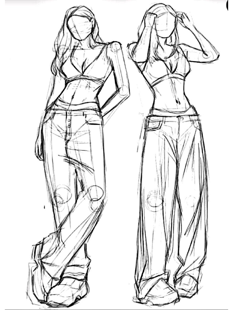 Boceto Cuerpofemenino B&W | PDF