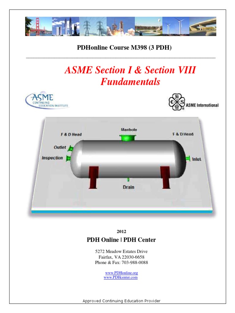 ASME Boiler & Pressure Vessel Basics | PDF | Pipe (Fluid Conveyance ...