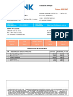 Fatura: 8001247: BTT Telecomunicacoes S.A