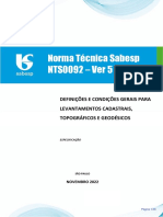 NTS0092 - Definições e Condições Gerais para Levantamentos Cadastrais, Topográficos e Geodésicos