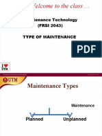 CHP 5 FRSI 2043 Type of Maintenance