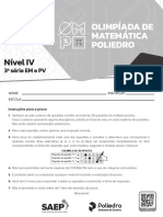 OMP 2023 - 1 Fase - Nível IV (3 Série e PV) - Prova