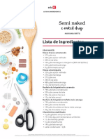 Lista de Ingredientes - Semi Naked e Naked Drip