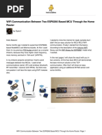 WiFi Communication Between Two ESP8266 Based MCU T