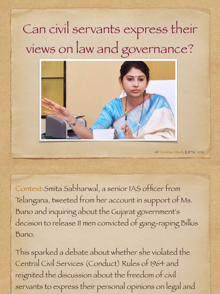 Can Civil Servants Express Their Views On Law and Governance PDF