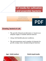 Preparation of Media For Aerobic and Anaerobic Bacteria