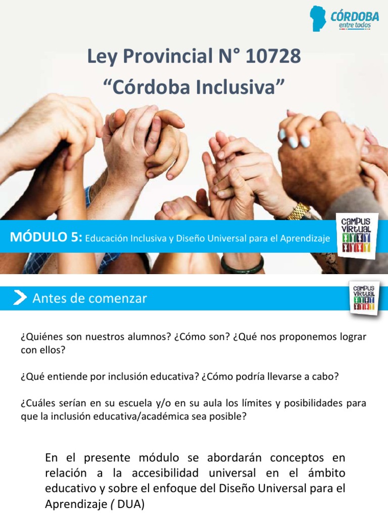 Educación Inclusiva y DUA en Córdoba | PDF | Plan de estudios | Enseñando
