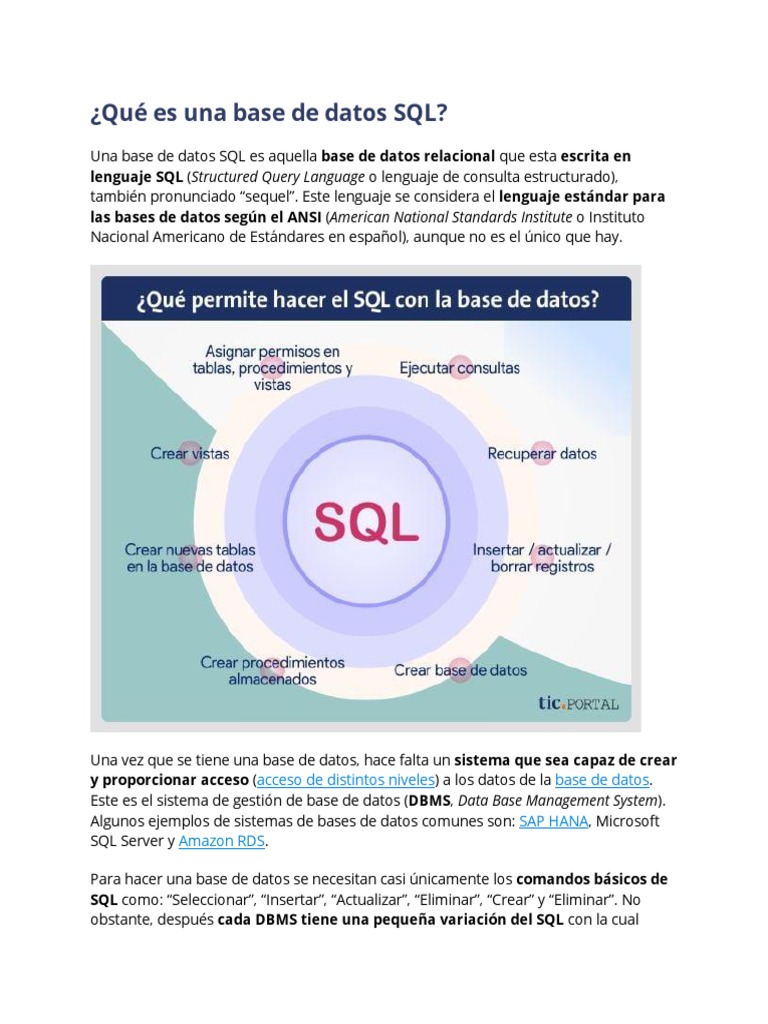 Introducción A Bases De Datos Sql Pdf