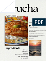 Beige Minimalist Food Magazine Cover