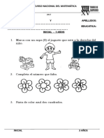 Examen para 5 Años