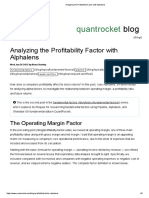 Analyzing The Profitability Factor With Alphalens