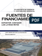 Fuentes de Financiamiento