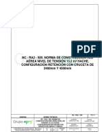 NC Ra2 505 Configuracion Retencion Con Cruceta de 2400mm y 4500 MM