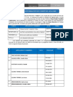 Acta de Conformacion Del Comite de Aula