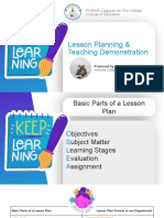 Lesson Planning Teaching Demonstration