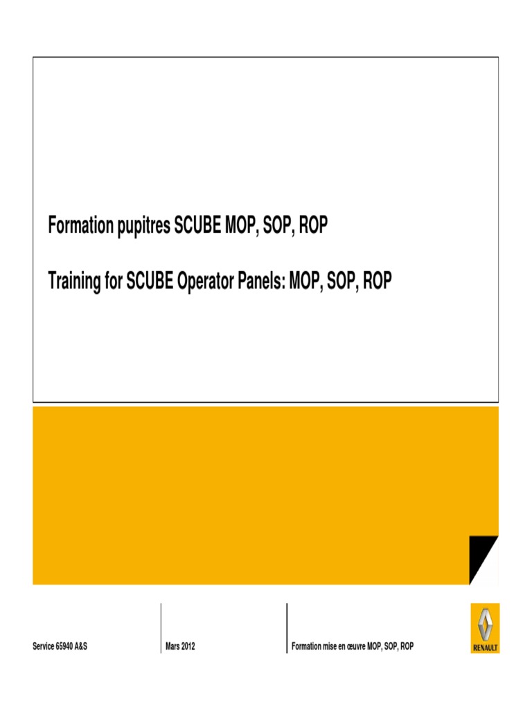 Formation MOP, SOP, ROP pour SCUBE | PDF | Serveur (Informatique ...