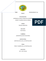 Tipos y Diseño de La Investigación - Grupal