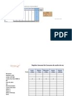 Registro de Consumo de Aceite de Motor