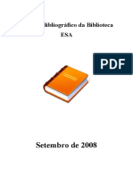 Boletim Bibliográfico de Setembro de 2008