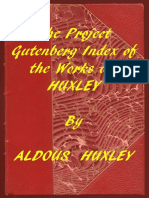 The Project Gutenberg Works of Aldous Huxley