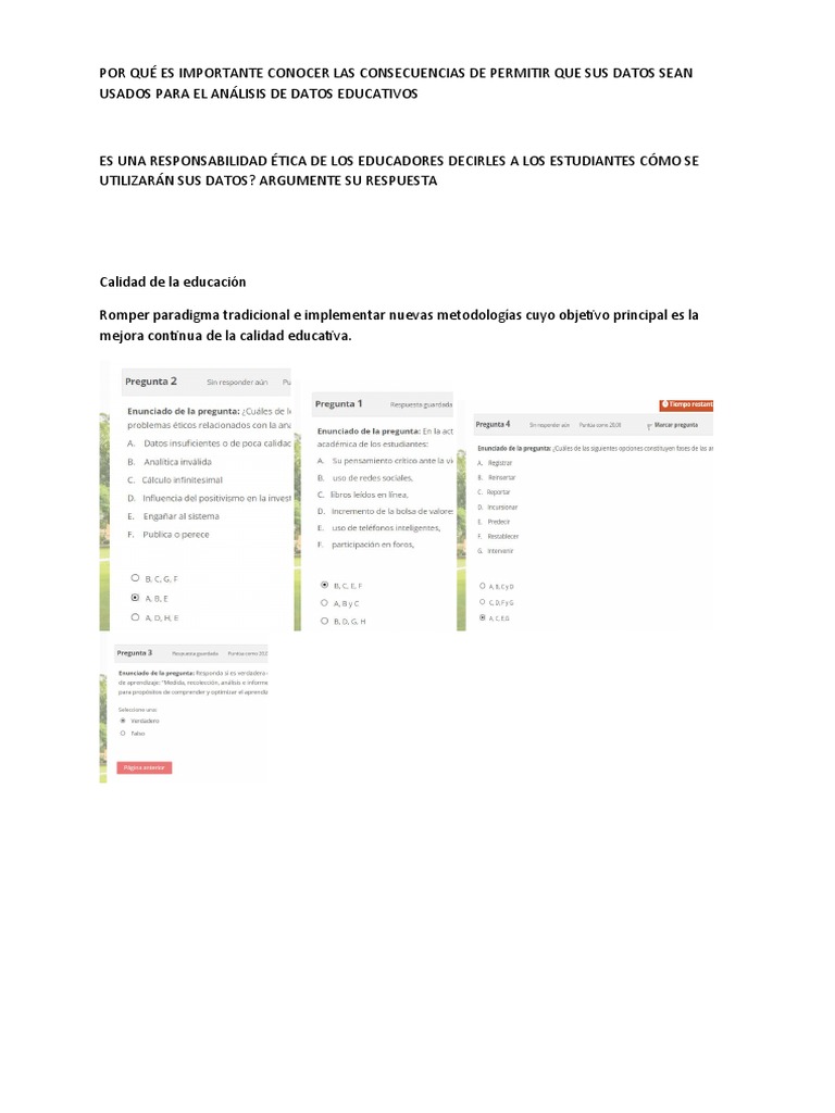 Consecuencias de Permitir el Uso de Datos | PDF