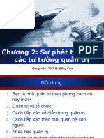 Chuong 2 - Su Phát Trien Cua Cac Tu Tuong Quan Tri