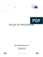 Rules of Procedure 9th Legislature