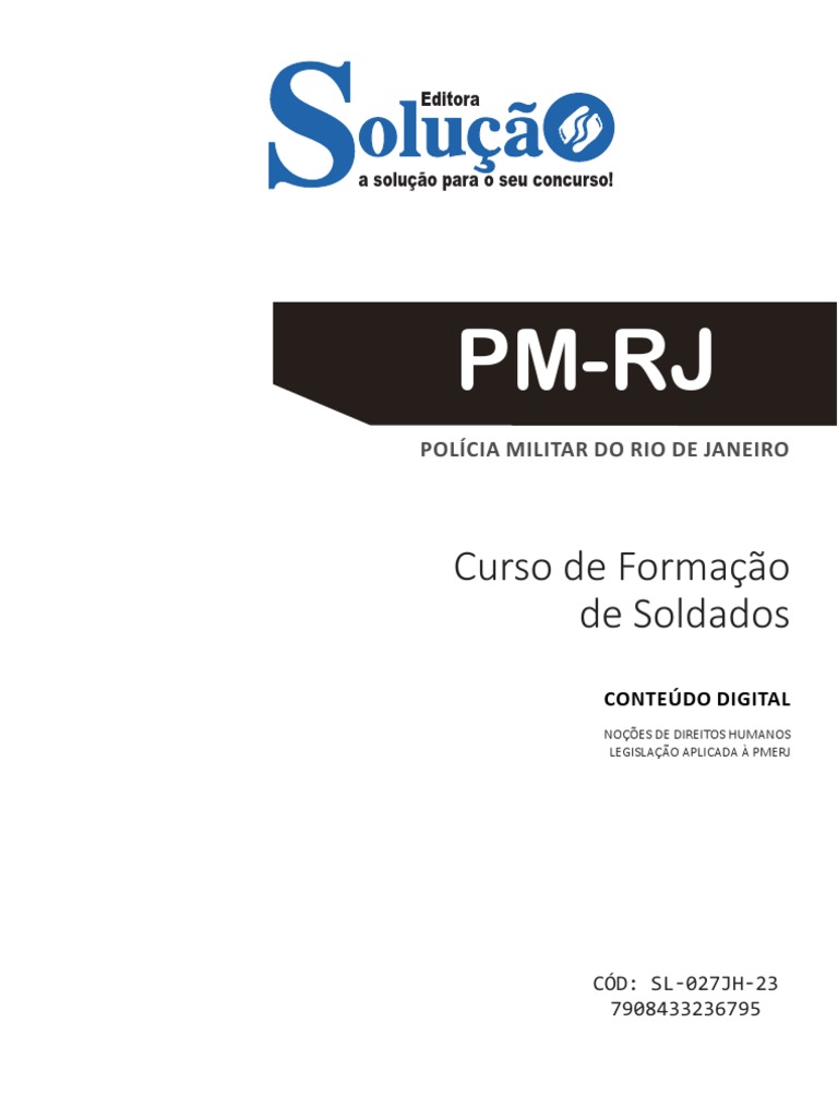 Apostila PMERJ SOLUÇÃO Atualizada 2023 (Material Complementar) | PDF ...