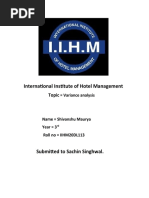 International Institute of Hotel Management: Topic