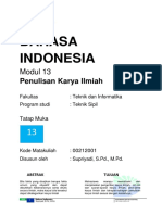 Modul 13. Penulisan Karya Ilmiah Teknik Sipil