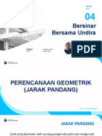 Materi 4-Perencanan Geometrik - Jarak Pandang