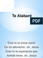 Te Alabare (Letra)