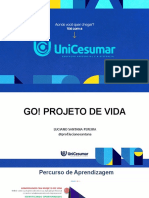 Unicesumar Go Projeto de Vida Terceira Parte