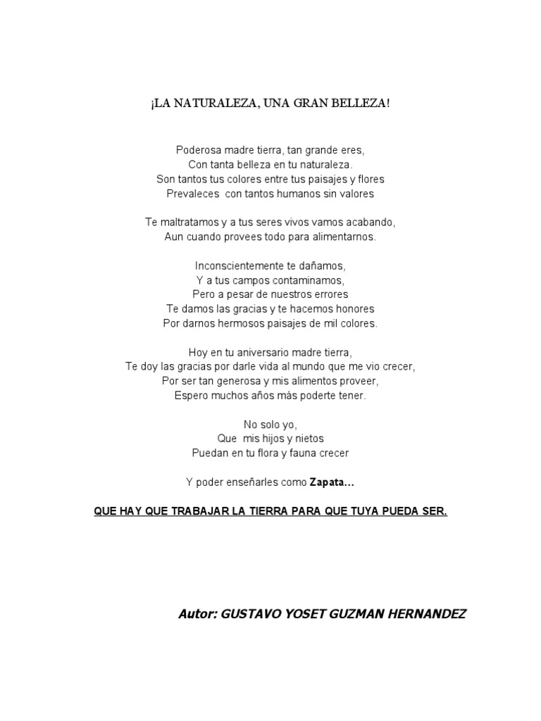 The Most Emotional *Poema La Madre Tierra Para Niños* You'Ll Read Today! - 9r1xe6o