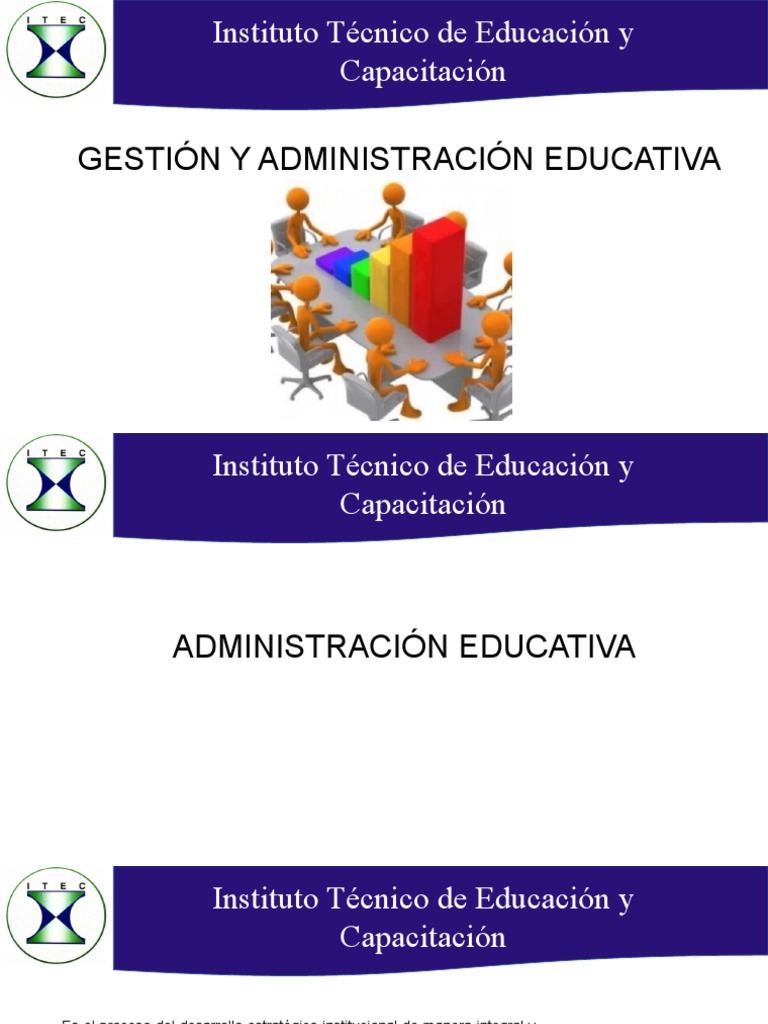 Gestion y Administracion Educativa | PDF | Aprendizaje | Institución