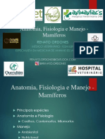 Anatomia, Fisiologia, Manejo e Contenção-Semiologia, Coleta, Aplicações - Mamíferos