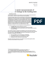 White Paper Survey Meter Measurements of Leakage Radiation in The Loading State 201005