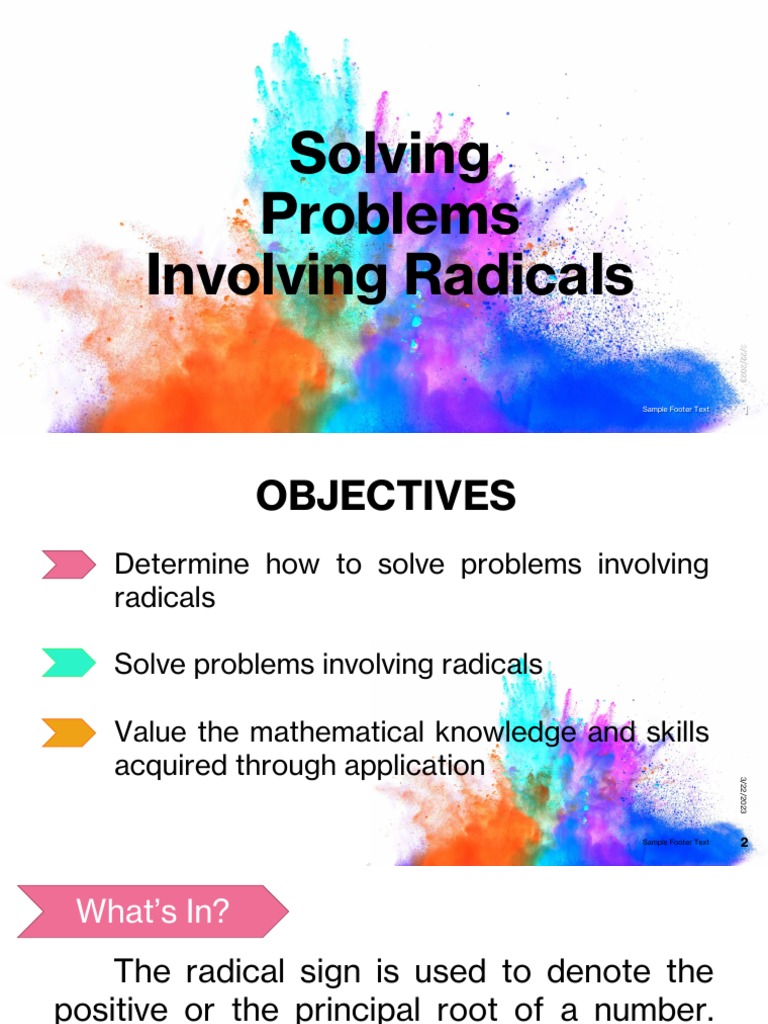 Solving Radical Problems in Mathematics | PDF | Numbers | Electrical ...