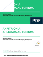 Curso Sobre Anfitrionía Aplicada Al Turismo - Módulos 5