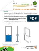 Compuerta Guillotina MANUAL CO-DC-113