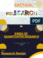 PPT #4 - Kinds of Quantitative Research