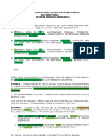 Formato de Minuta Sac Con Directorio Aporte Bienes