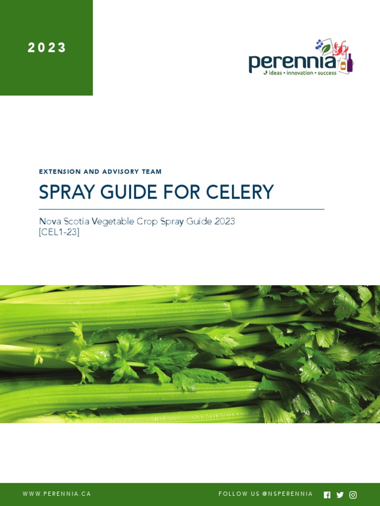 Celery Spray Guide 2023 PDF Herbicide Pesticide