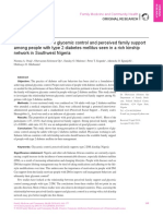 Soporte Familiar en La Diabetes Mellitus Tipo 2