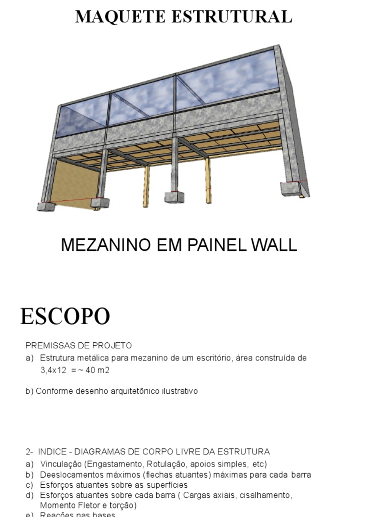 aula-demonstrativa-mezanino 1-convertido | PDF | Mecânica | Materiais