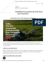 Directiva de Sostenibilidad Corporativa de La UE - Guía para Empresas