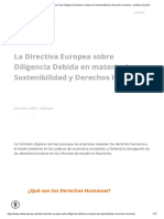 La Directiva Europea Sobre Diligencia Debida en Materia de Sostenibilidad y Derechos Humanos - Anthesis España