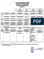 Cronograma I Parcial 2022-I