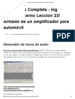 23 Armado de Un Amplificador para Automóvil Electrónica Completa