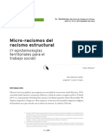 MAMANI, S. (2022) Micro-Racismos Del Racismo Estructural. Y Epistemología Territorial de Trabajo Social